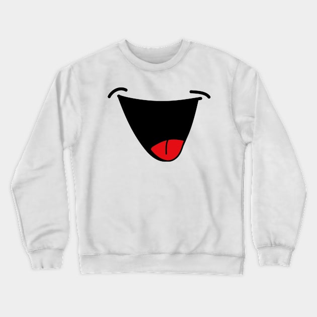 Mouth funny grimace emotions Crewneck Sweatshirt by Tom´s TeeStore